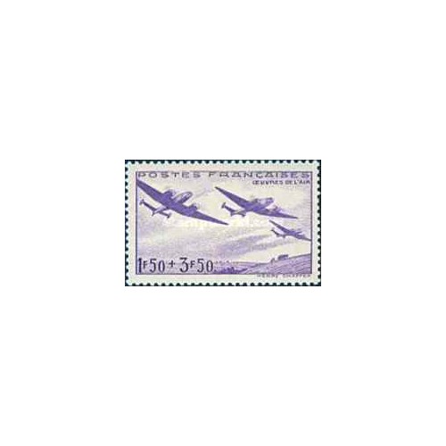 1 عدد تمبر خیریه - نیروی هوایی - فرانسه 1942 1 عدد تمبر خیریه - نیروی هوایی - فرانسه 1942