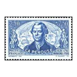 1 عدد  تمبر خیریه - گالاوپ، ژان فر. د لا پروس - فرانسه 1942