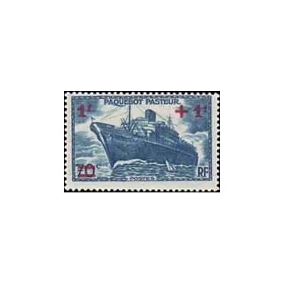 1 عدد  تمبر  خیریه - صندوق امداد دریانوردان - فرانسه 1941