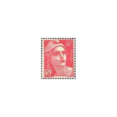 1 عدد  تمبر سری پستی - 6 فرانک قرمز - فرانسه 1947