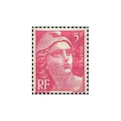 1 عدد  تمبر سری پستی - 5 فرانک قرمز - فرانسه 1947