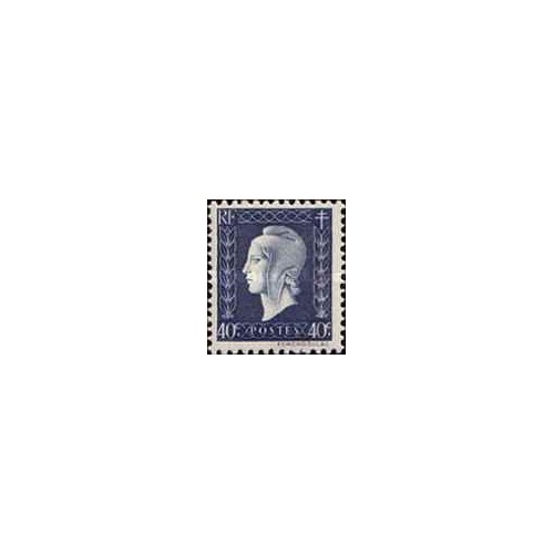 1 عدد تمبر سری پستی - 40 سنت - فرانسه 1945 1 عدد تمبر سری پستی - 40 سنت - فرانسه 1945