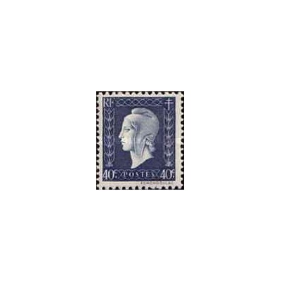 1 عدد  تمبر سری پستی - 40 سنت - فرانسه 1945