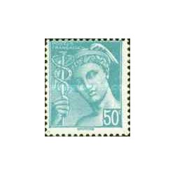 1 عدد  تمبر سری پستی - مرکوری - 50 سنت - فرانسه 1942