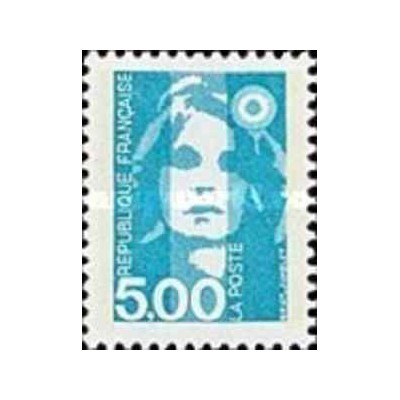 1 عدد  تمبر سری پستی - 5.0 - Marianne - قیمت های جدید - فرانسه 1990