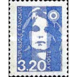 1 عدد  تمبر سری پستی -3.20 - Marianne - قیمت های جدید - فرانسه 1990