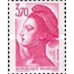 1 عدد  تمبر سری پستی - 3.7 - Liberty - قیمت های جدید - فرانسه 1987