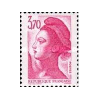 1 عدد  تمبر سری پستی - 3.7 - Liberty - قیمت های جدید - فرانسه 1987