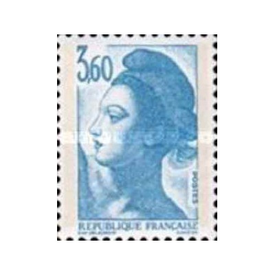 1 عدد  تمبر سری پستی - 3.6 - Liberty - قیمت های جدید - فرانسه 1987