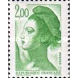 1 عدد  تمبر سری پستی - 2.0 - Liberty - قیمت های جدید - فرانسه 1987