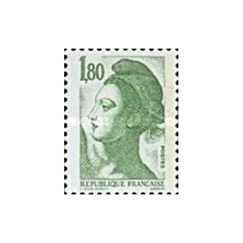 1 عدد  تمبر سری پستی - 1.80 - Liberty - قیمت های جدید - فرانسه 1985