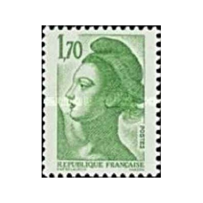 1 عدد  تمبر سری پستی - 2.8 - Liberty - قیمت های جدید - فرانسه 1983