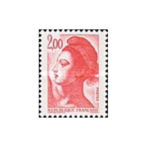 1 عدد  تمبر سری پستی - 2.0 - Liberty - قیمت های جدید - فرانسه 1983