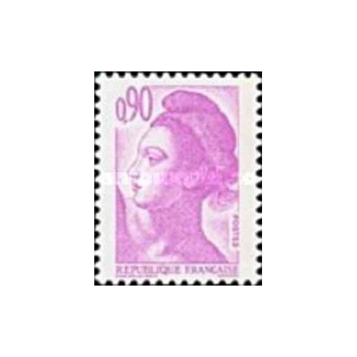 1 عدد  تمبر سری پستی - 0.90 - Liberty - قیمت های جدید - فرانسه 1982