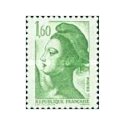 1 عدد  تمبر سری پستی - 1.60 - Liberty - قیمت های جدید - فرانسه 1982