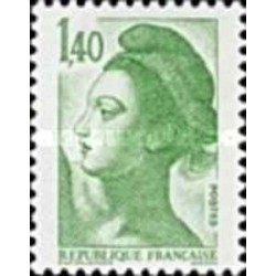 1 عدد  تمبر سری پستی - 1.40 - Liberty - فرانسه 1982
