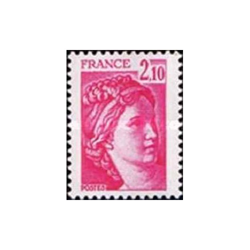 1 عدد  تمبر سری پستی - 1.70 - فرانسه 1978