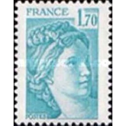 1 عدد  تمبر سری پستی - 1.70 - فرانسه 1978