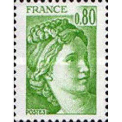1 عدد  تمبر سری پستی - 0.80 - فرانسه 1977