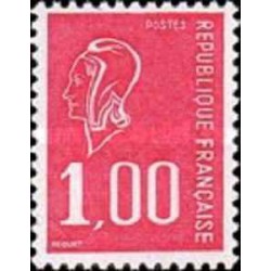 1 عدد  تمبر سری پستی - 1 - فرانسه 1976
