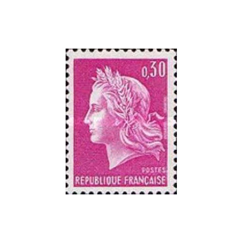 1 عدد  تمبر سری پستی - 0.30 - فرانسه 1967