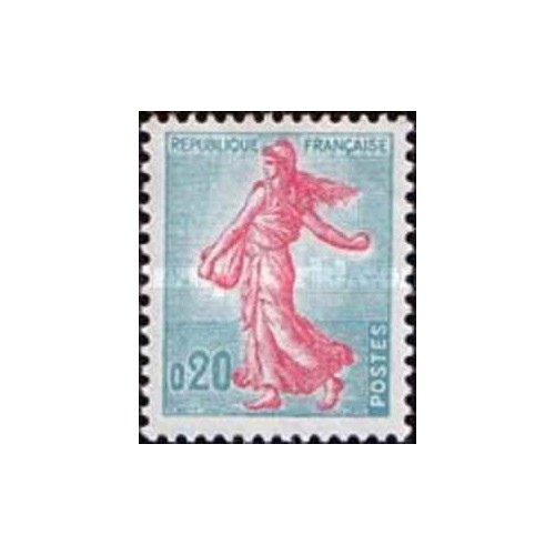 1 عدد  تمبر سری پستی - 0.20 - فرانسه 1960