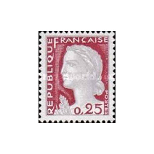 1 عدد  تمبر سری پستی - 0.25 - فرانسه 1960