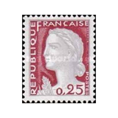 1 عدد  تمبر سری پستی - 0.25 - فرانسه 1960