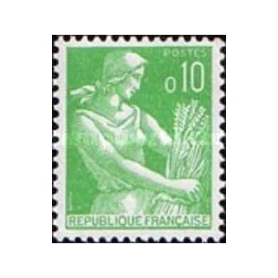 1 عدد  تمبر سری پستی - 0.10 - فرانسه 1960