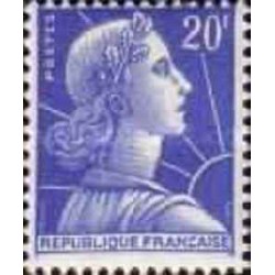 1 عدد  تمبر سری پستی - 20 - فرانسه 1957