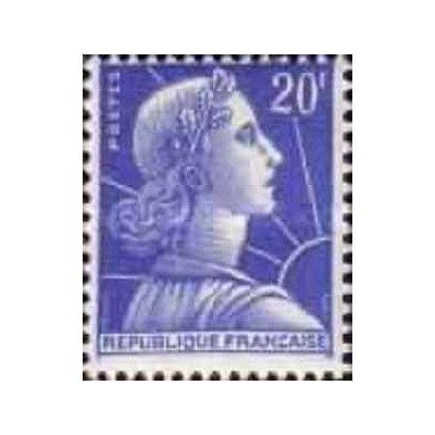 1 عدد  تمبر سری پستی - 20 - فرانسه 1957