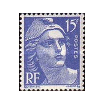 1 عدد  تمبر سری پستی - 15 - فرانسه 1951