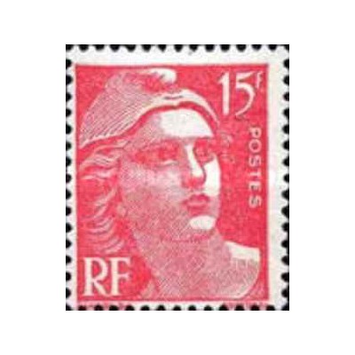 1 عدد  تمبر سری پستی - 15 - فرانسه 1947