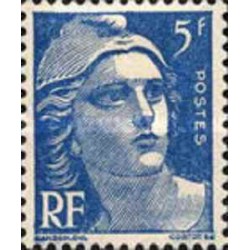 1 عدد  تمبر سری پستی - .5 - فرانسه 1947
