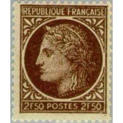 1 عدد تمبر سری پستی - .2.5 -  Ceres - فرانسه 1945
