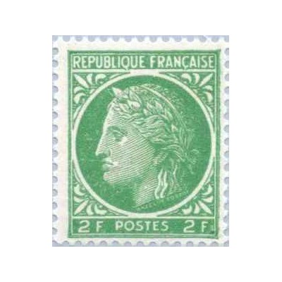 1 عدد تمبر سری پستی - 2 -    Ceres - فرانسه 1945