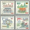 4 عدد  تمبر سی امین سالگرد مسابقه دوچرخه سواری صلح  - چک اسلواکی 1977