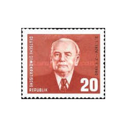 1 عدد  تمبر 85مین سالگرد تولد ویلهلم پیک  - جمهوری دموکراتیک آلمان 1961
