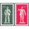 2 عدد  تمبر بناهای یادبود لنین و تالمان  - جمهوری دموکراتیک آلمان 1960