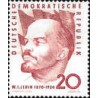 1 عدد  تمبر نودمین سالگرد تولد لنین  - جمهوری دموکراتیک آلمان 1960