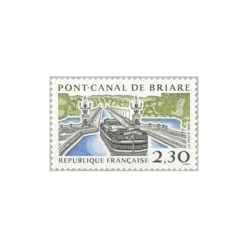 1 عدد تمبر تبلیغات توریستی - کانال براره - فرانسه 1990