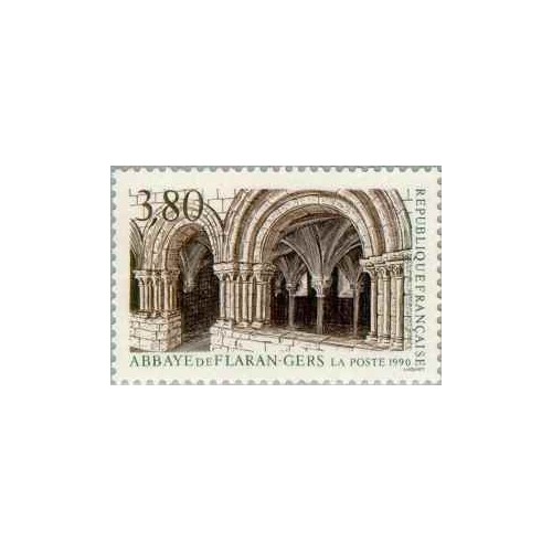 1 عدد تمبر صومعه فلران گرز - فرانسه 1990