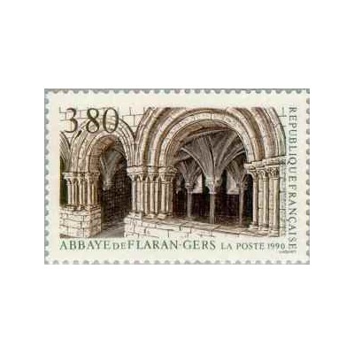1 عدد تمبر صومعه فلران گرز - فرانسه 1990