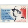 1 عدد تمبر صدمین سالگرد تولد مارشال دو لاتره - فرانسه 1989