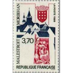1 عدد تمبر تبلیغات توریستی - Malestroit - فرانسه 1989