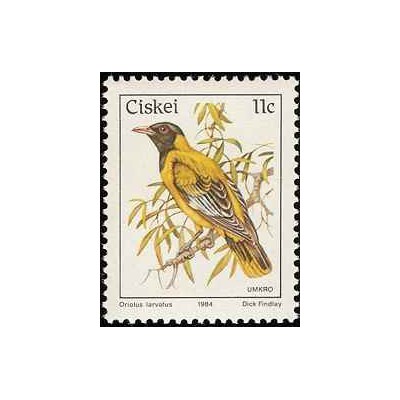 1 عدد تمبر سری پستی پرندگان - 16c -  آفریقای جنوبی - سیسکی 1984