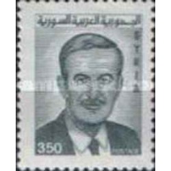 1 عدد  تمبر سری پستی - یادبود رئیس جمهور حافظ اسد - 350 - سوریه 1992