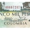 اسکناس 5000 پزو - کلمبیا 2014 تاریخ 2 آگوست 2014