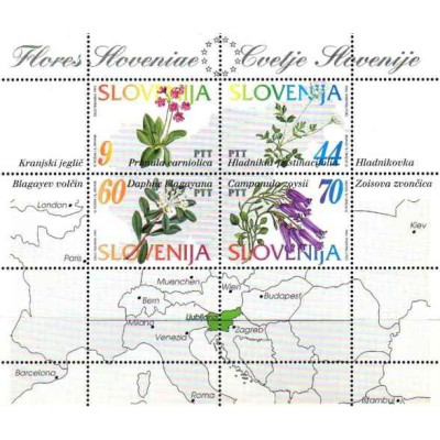 مینی شیت گلهای اسلوونی - اسلوونی 1994