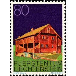 1 عدد تمبر سری پستی ساختمانها - 80 - لیختنشتاین 1978